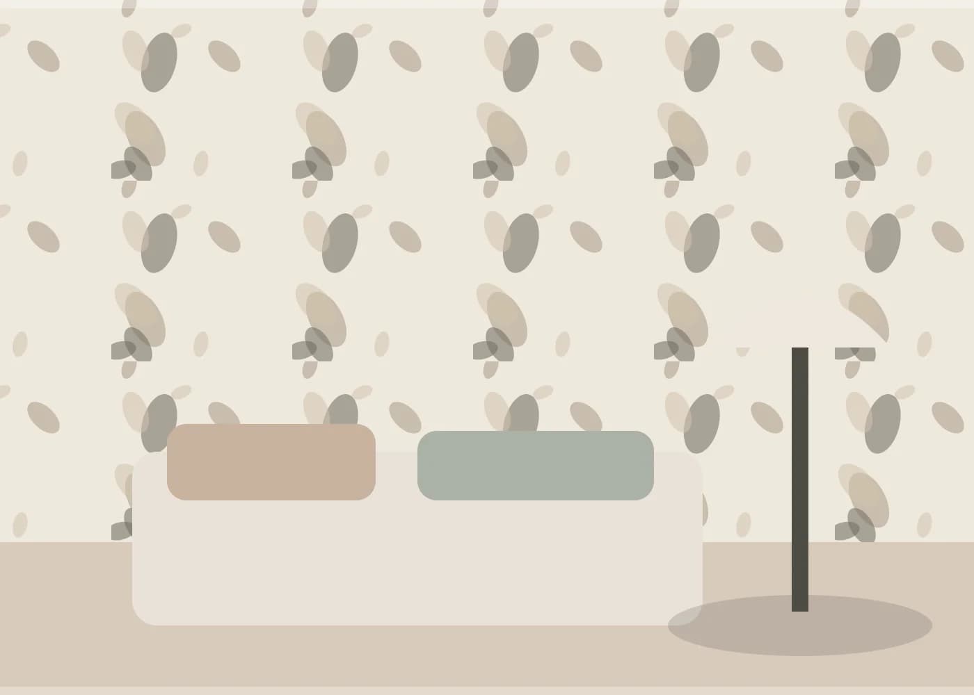 Organski trag, nijansa Lan – ilustrativni prikaz